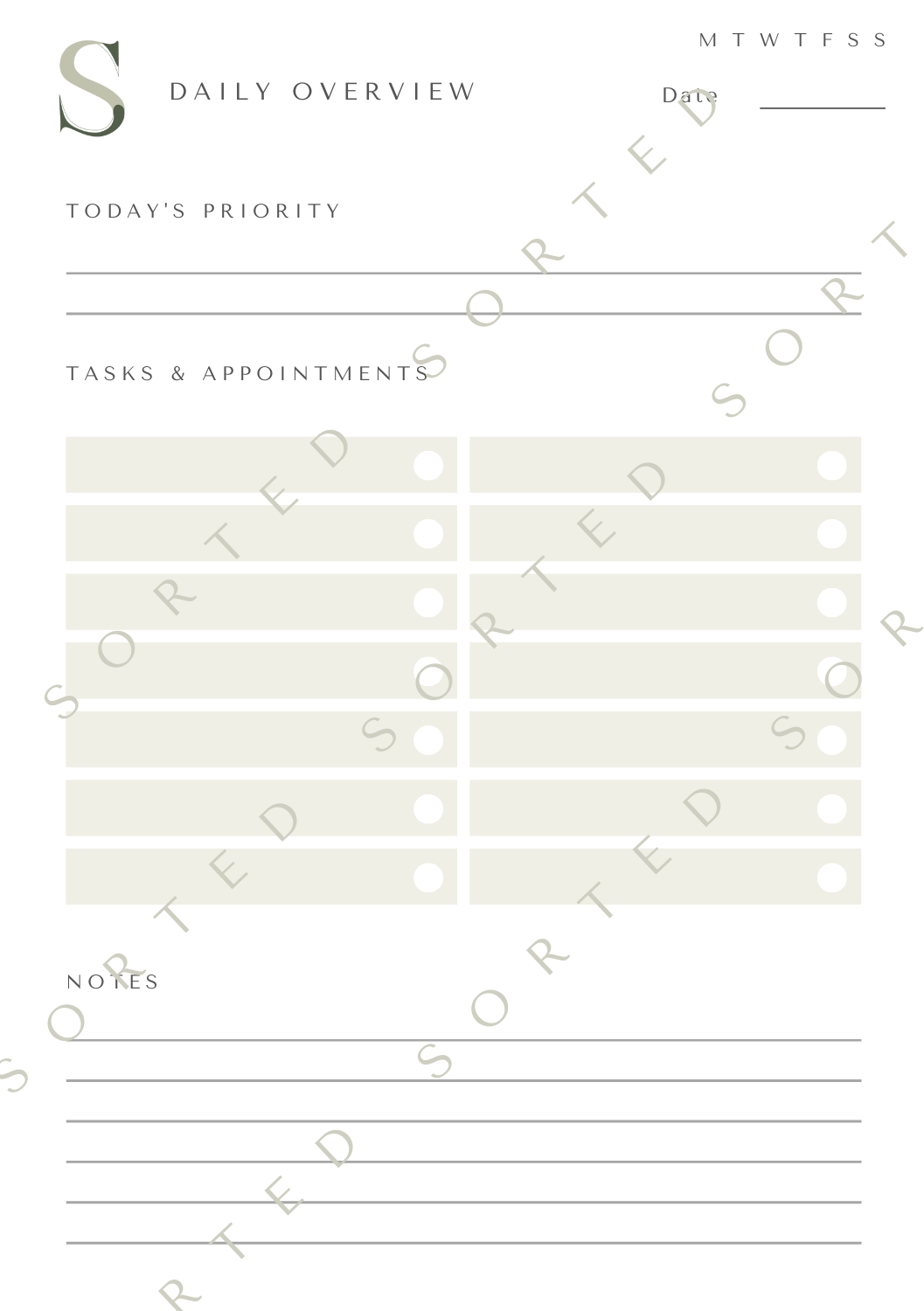 Weekly & Daily Planner